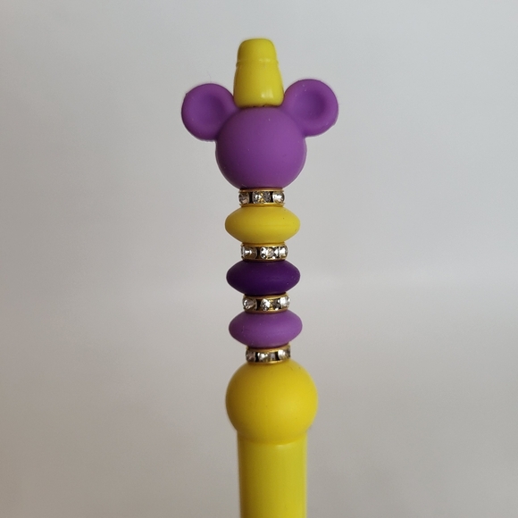 Beaded Pen Disney Mickey Mouse Minnie Mouse Ears - Picture 2 of 5